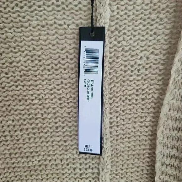 Catherine Malandrino Tan Cardigan Sweater Size Medium - Picture 6 of 6